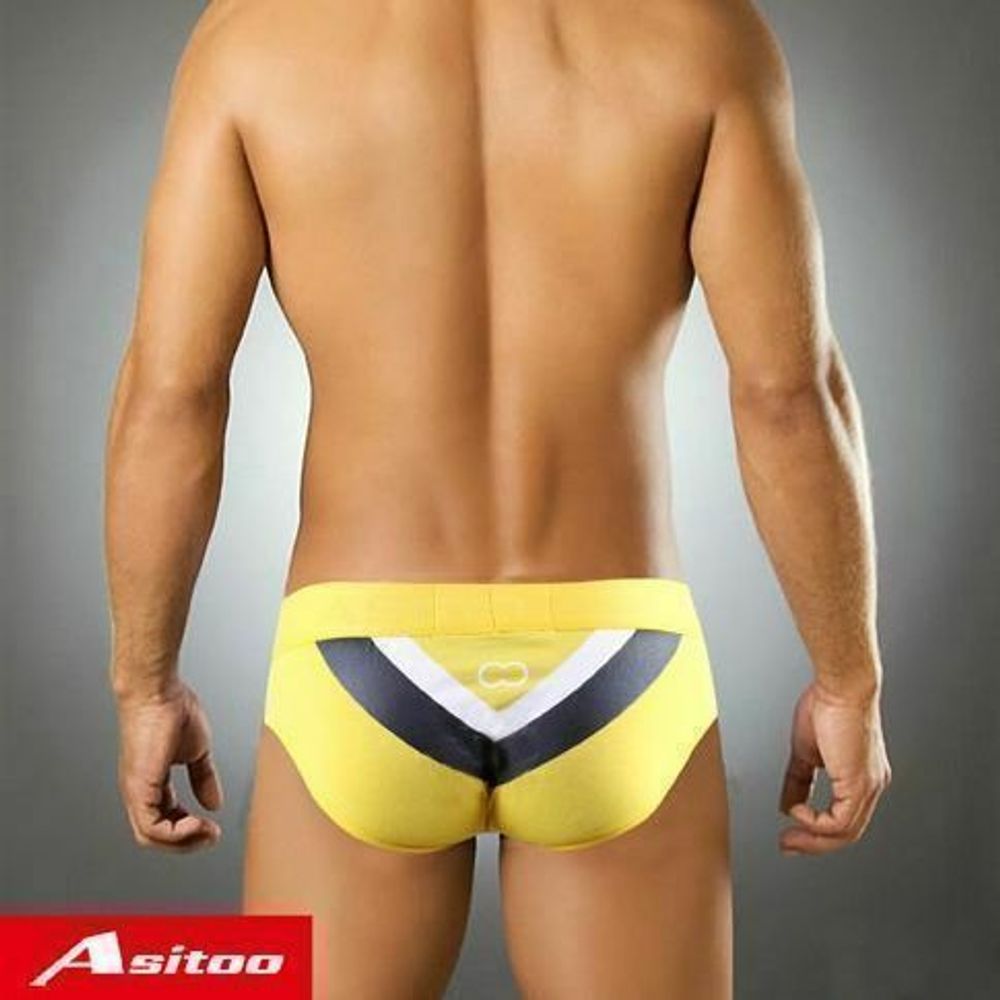 Мужские трусы брифы желтые Asitoo V Sport Modal Brief AST0017