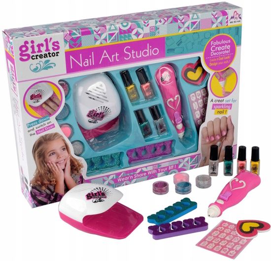 Набор для маникюра Nail Art Studio с сушилкой и машинкой