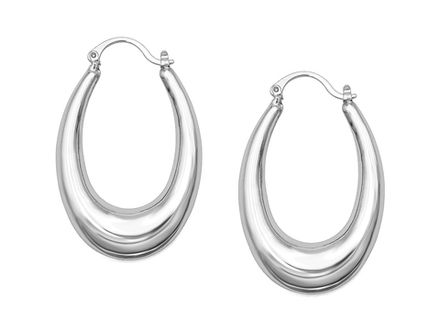 Серьги-Кольца "Овальные", 47мм (уценка)