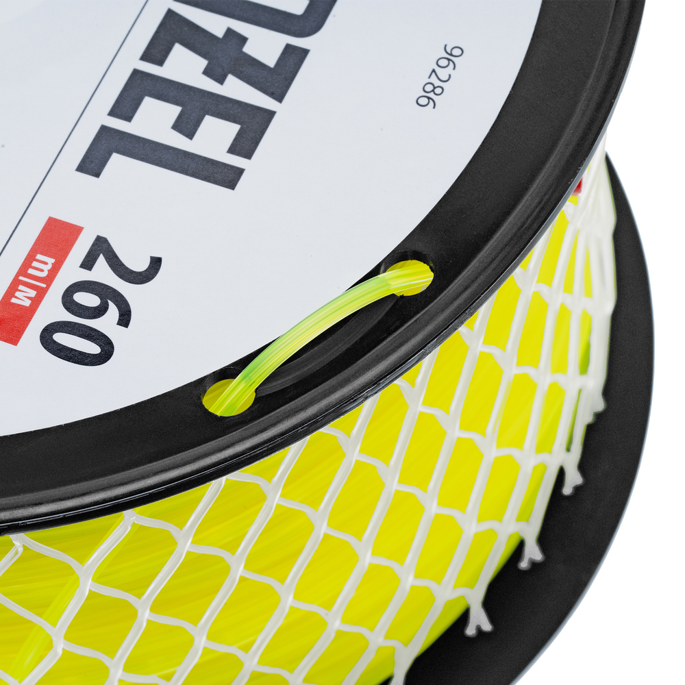 Леска для триммера звезда, 2,4мм х 260м, на DIN катушке FLEX CORD Denzel