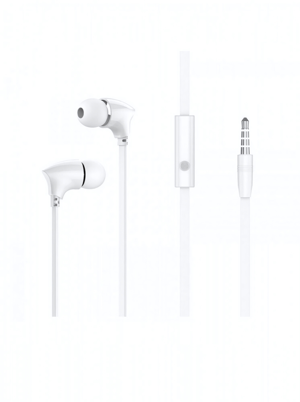 Гарнитура Borofone M26, вакуумные, разъем Jack, кабель 1.2 м White