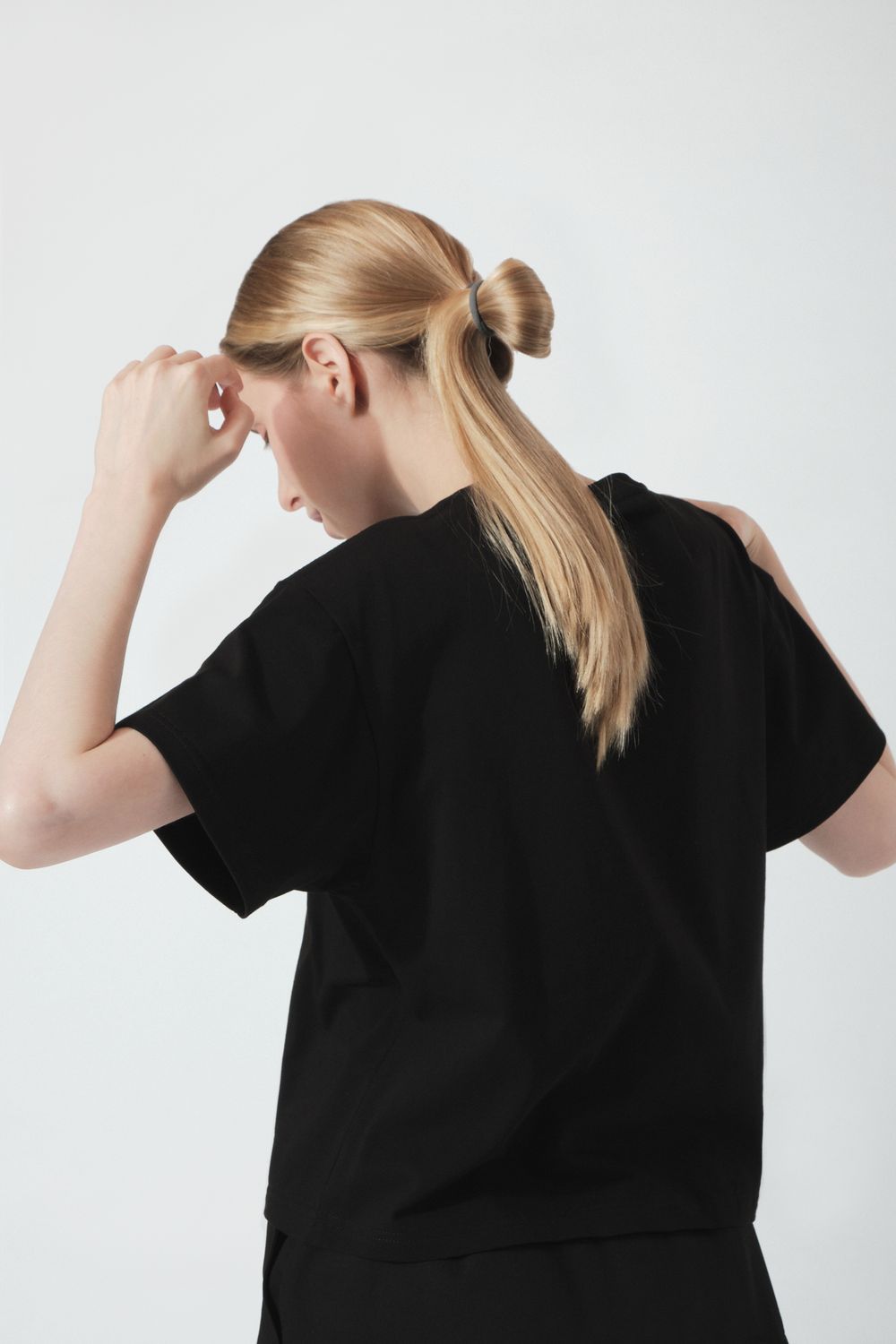 Футболка FOS Плотная Женская Черная