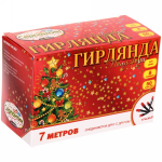 Гирлянда для дома Полусфера 7 м 50 ламп LED черный пров. Красный (возможность соединения)