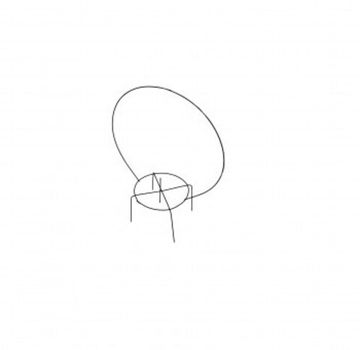 Ритуальный каркас- поминальник средний с ручкой d-200