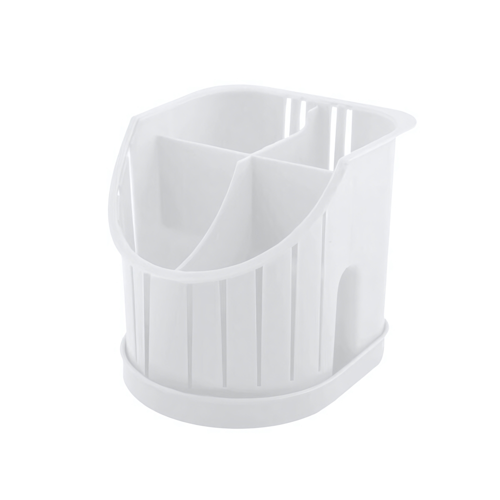 Сушилка для столовых приборов "Verona" 160х142х128 мм 4х-секционная (белый)