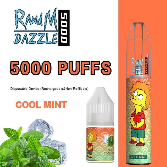 RandM Dazzle 5000 - Cool Mint (5% nic)