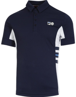Мужское теннисное поло Fila Polo Toby M - peacoat/white alyssum