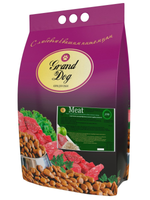 Grand dog корм сухой для взрослых собак мелких пород лёгкое, рубец говяжий мясо
