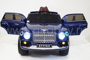 Детский электромобиль River Toys BENTLEY E777KX синий фото №4