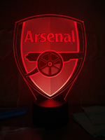 3D Светильник "Arsenal" (Арсенал Лондон)
