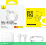 Наушники Baseus Bowie E16 True Wireless Earphones Stellar White (A00061900223-00)