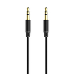 Аудиокабель AUX Jack3.5мм - Jack3.5мм, 3м, черный