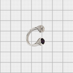 "Неразлучники" кольцо в серебряном покрытии из коллекции "Kaleidoscope" от Jenavi