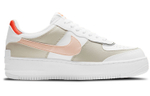 Nike Air Force 1 Low Shadow "Crimson Tint" deconstructed low-top sneakers women's white Brown powder