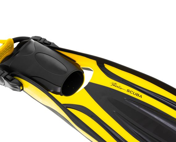 Ласты с открытой пяткой Marlin Scuba (Elastic Bungee Strap) желтые