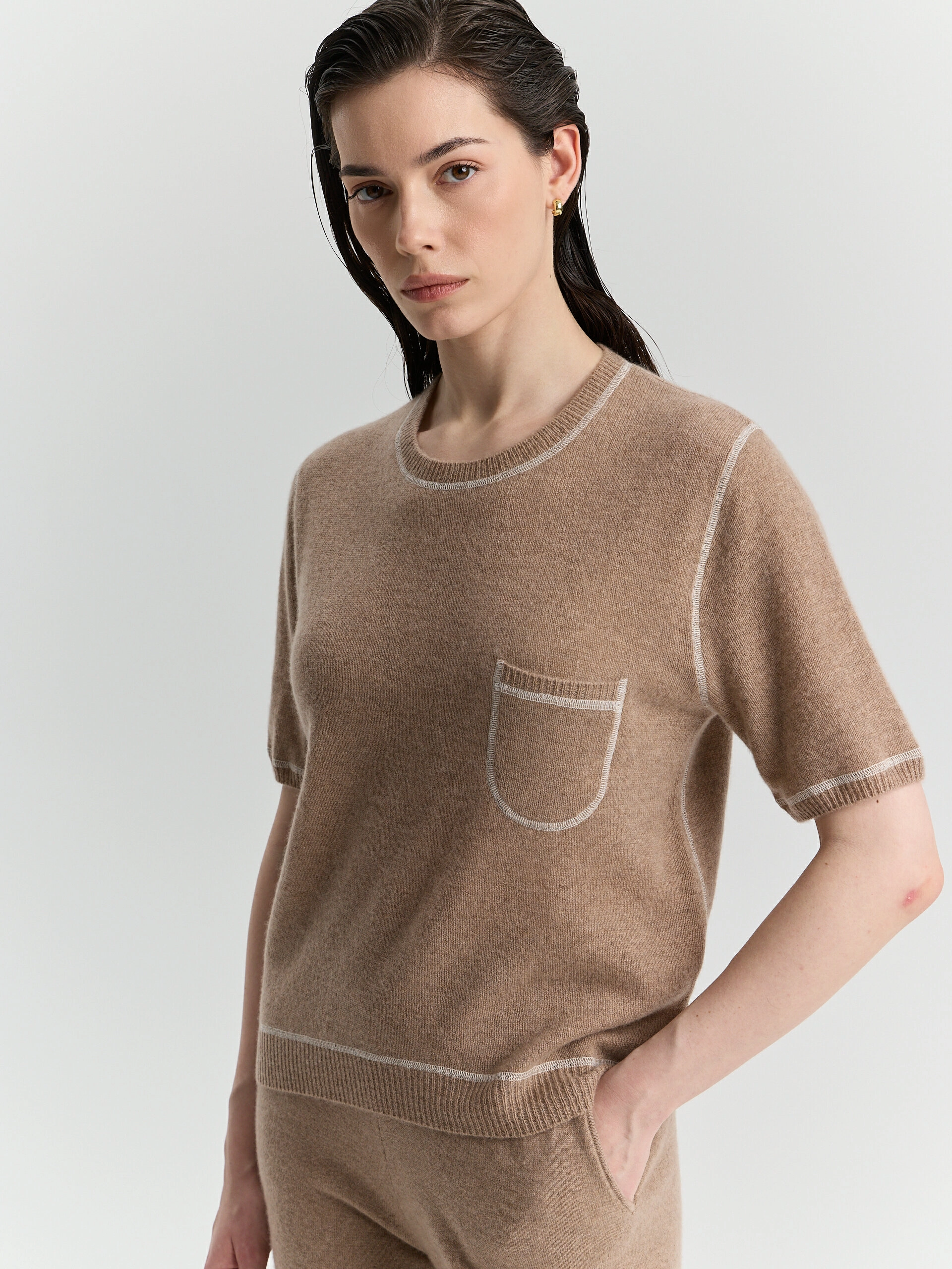 Кашемировая футболка