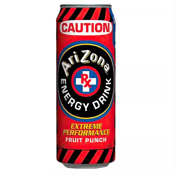 Энергетический напиток Arizona Caution Fruit Punch 340мл (М)