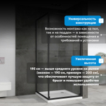 Душевой уголок ABBER Schwarzer Diamant AG0A100B