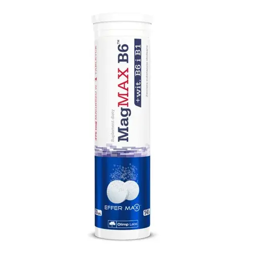 OLIMP MagMAX B6 диетическая добавка, апельсиновый вкус, 20 шипучих таблеток