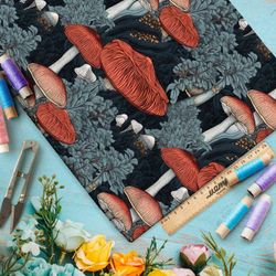 Ткань премиум флис фантазийный лес