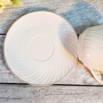 Чайный набор 4 предмета 220мл "Золотая линия", 202348