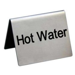 Табличка "Hot Water" 5*4 см, сталь, P.L. Proff Cuisine