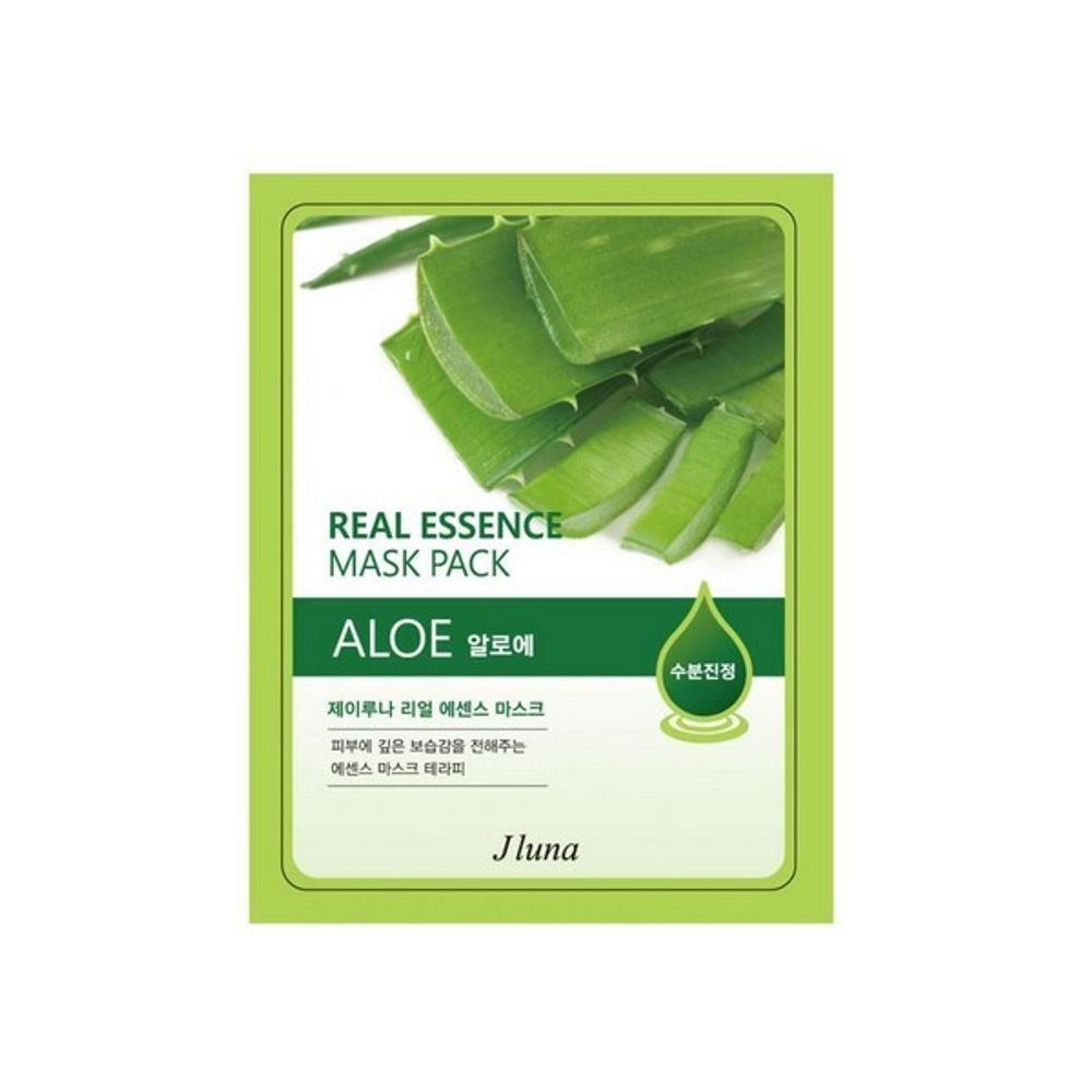 Тканевая маска с алоэ JLUNA Real Essence Mask Pack Aloe