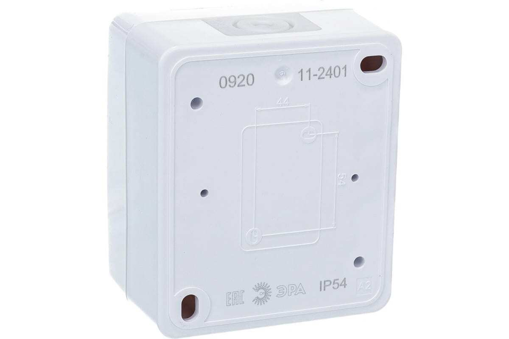 Розетка 1-местная накладная IP54, 16A-250В, белый Эксперт ЭРА