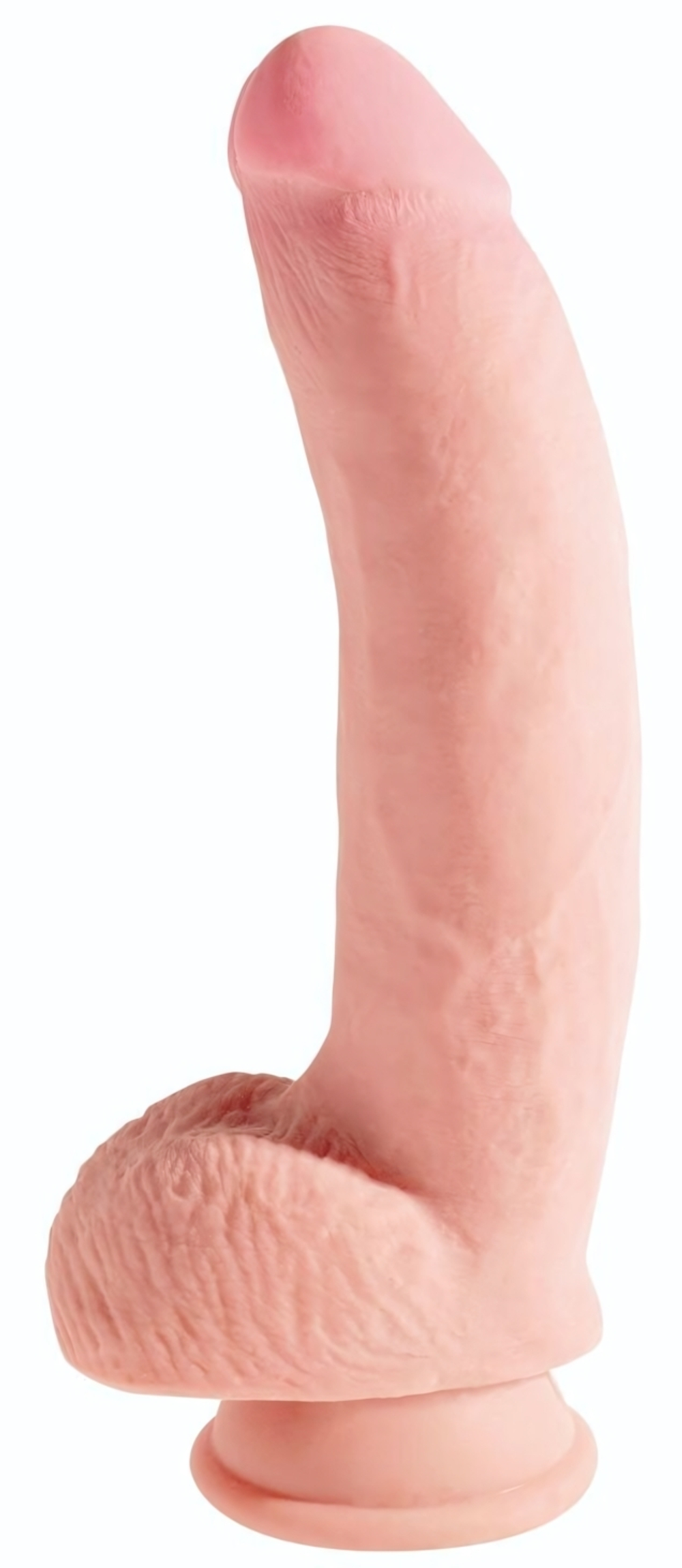 Телесный фаллоимитатор на присоске 10 Triple Density Cock with Balls - 26,7 см. (Цвет: телесный)