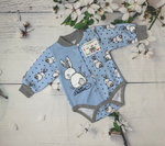 Боди д/р "Зайка в травке" (Карапуззики) футер (Размер: 80)