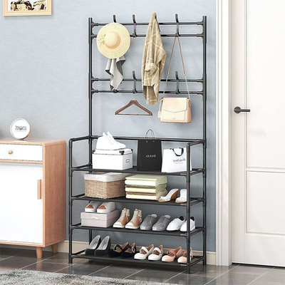 Полка в прихожую 60*29*154 см, нерж.сталь