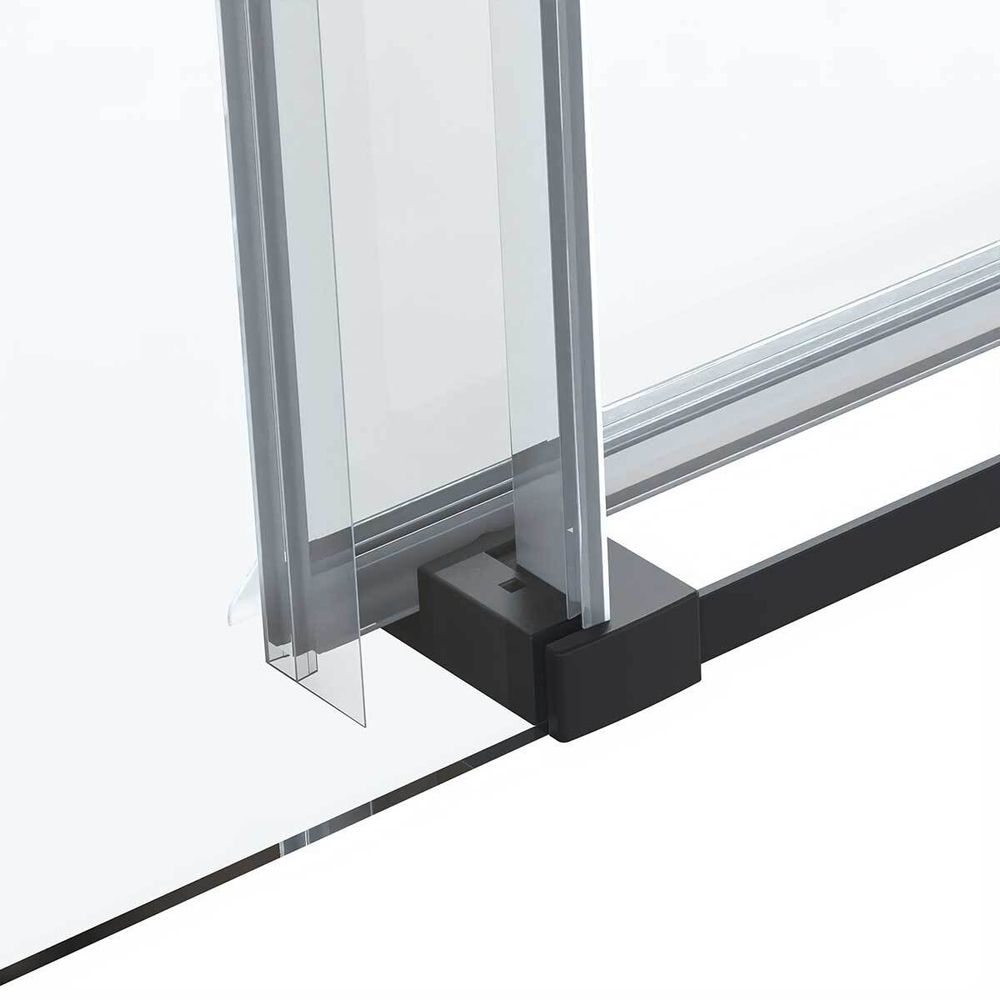 Душевая дверь Como Soft VDS-1CS150CLB, 1500, черный, стекло прозрачное, , шт