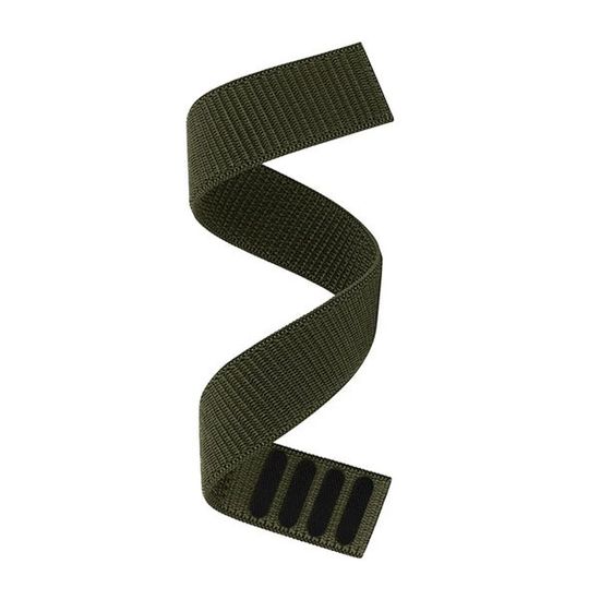 Нейлоновый ремешок NylonFit 20 мм для Garmin Fenix 7S, Fenix 6S, Fenix 5S, Instinct 2S, D2 Delta S (Хаки)