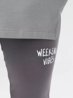 Серый костюм оверсайз для девочки