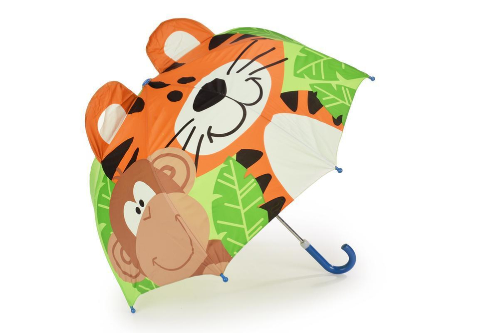 Зонт детский с ушками 48см, 6 видов микс