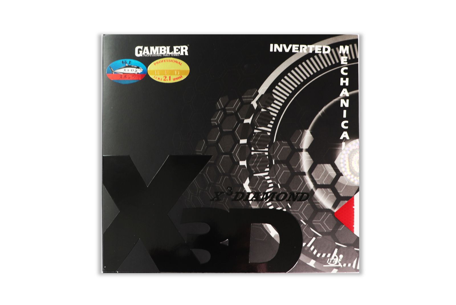 Накладка для ракетки GAMBLER X3D 2.1MM RED фото №1