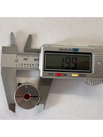 Муфта 2х-зубая металическая между двигателем и валом посадочные Ø5мм х Ø6.35мм (Китай)