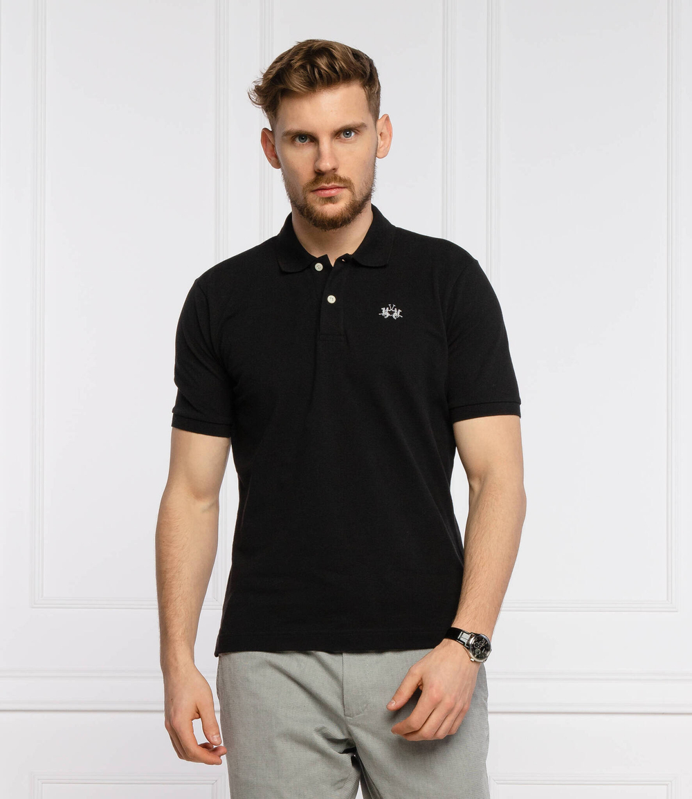 поло La Martina - черный(BPMP01 PK031)