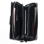 Мужской чёрный клатч портмоне из натуральной кожи GALIB 7M245