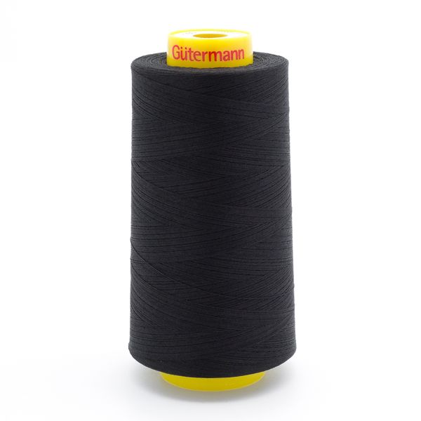 Нитка Gutermann Mara 150 (5000 метров), 1 боб., особо тонкая | _000 черный