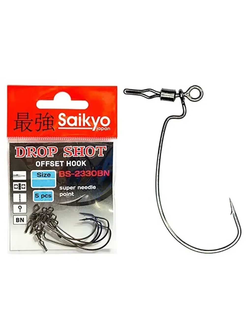 Крючки для рыбалки Saikyo BS-2330 Drop Shot BN