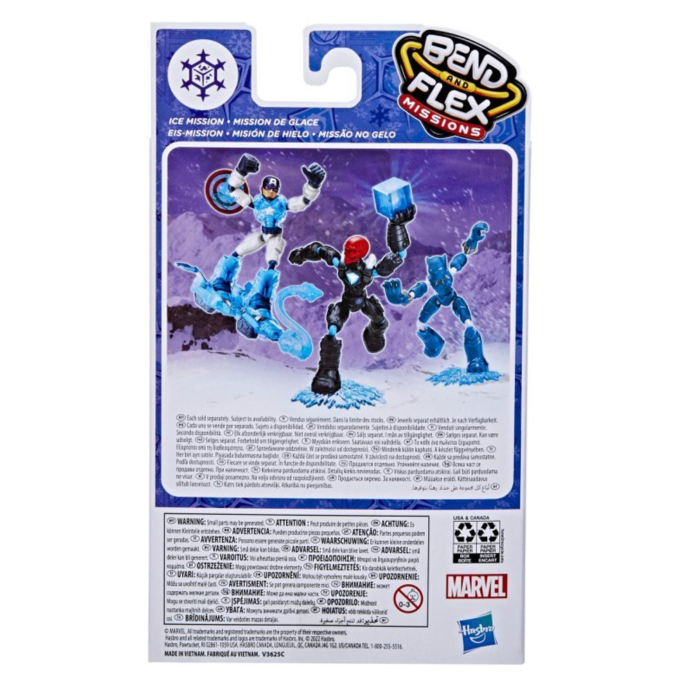 Hasbro Avengers Bend and Flex - Фигурка 15 см Ice Mission Black Panther F4015