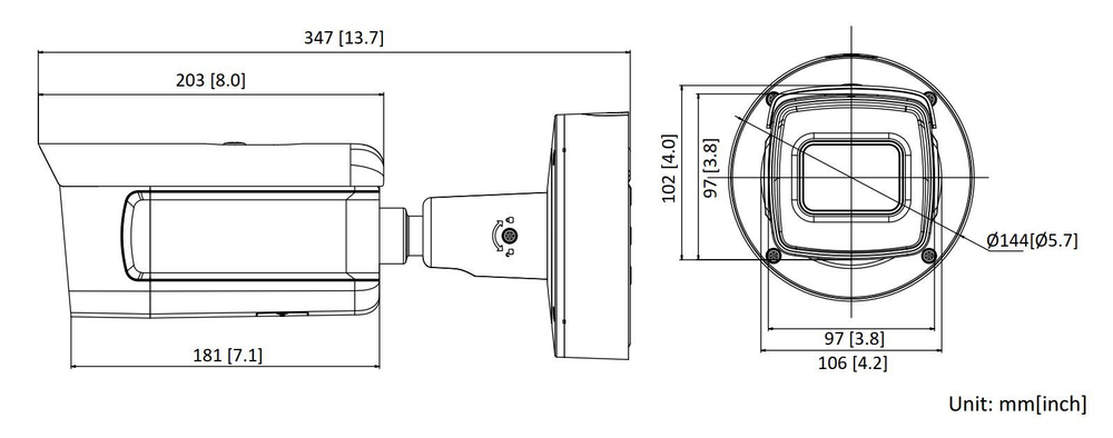 DS-2CD5A26G0-IZHS Hikvision IP-камера Профессиональная уличная IP-камера с Full HD-разрешением.