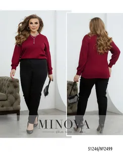 Свитер 2499-бордо Minova