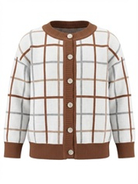 7910-332 Кардиган вязаный (клетка)