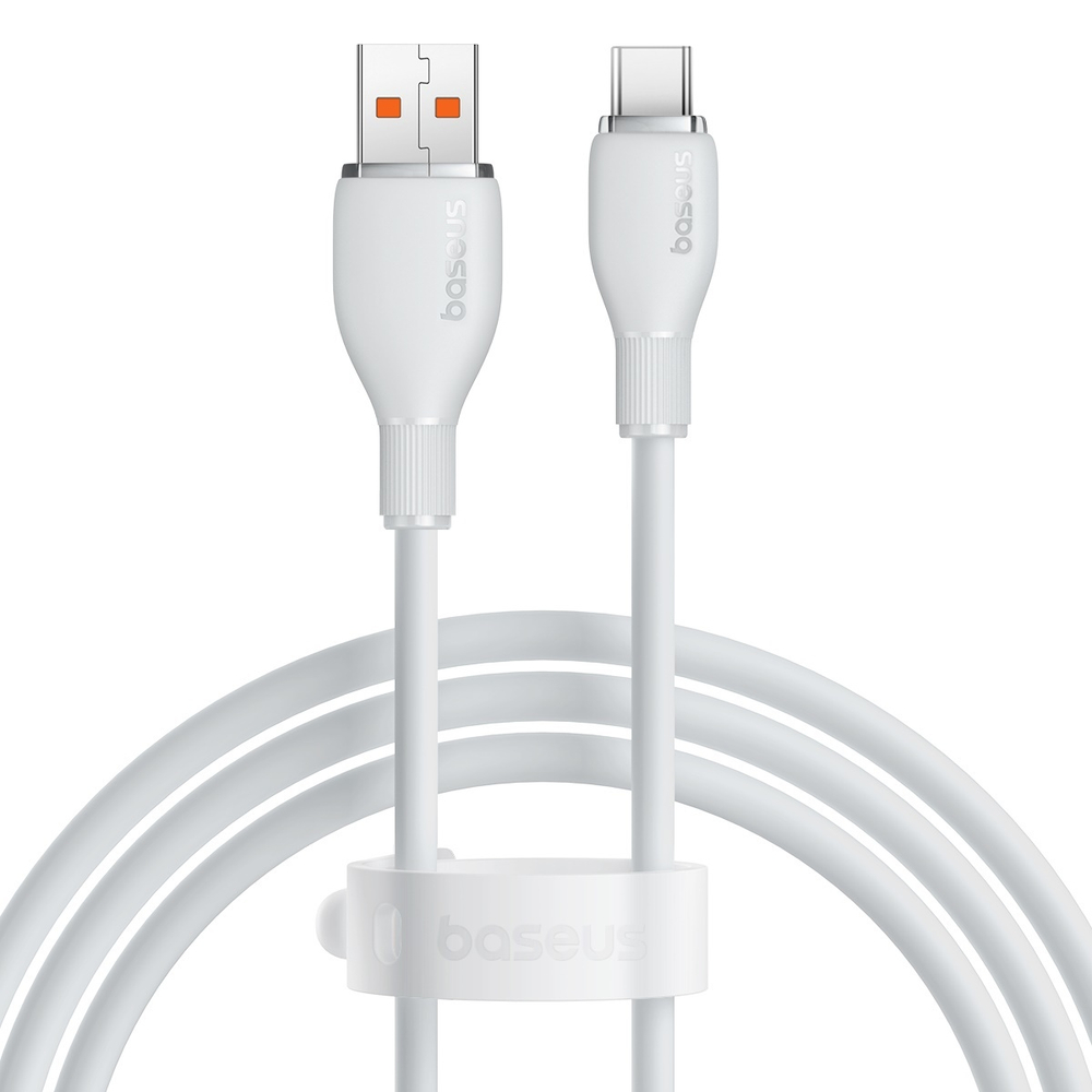 Type-C Кабель Baseus Pudding Fast Charging USB to Type-C 100W 1.2m - White