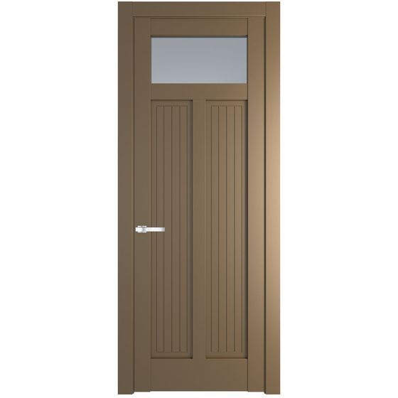 Фото межкомнатной двери эмаль Profil Doors 3.4.2PM перламутр золото стекло матовое