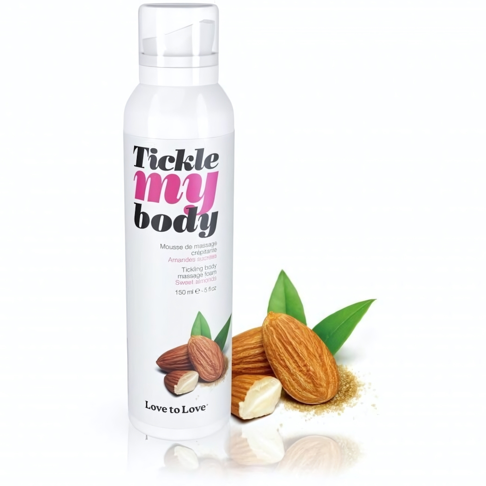 Массажная хрустящая пенка Tickle My Body Sweet Almonds с ароматом миндаля - 150 мл.