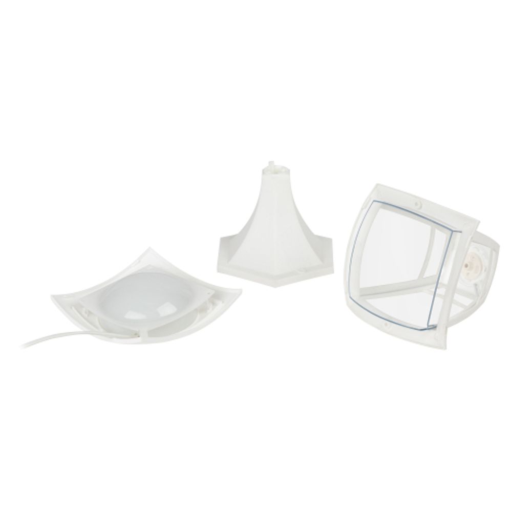 Садово-парковый светильник ЭРА «Валенсия» ДТУ 07-8-001 белый 4-гранный напольный IP44 светодиодный 8Вт 3000K | Садово-парковые светильники