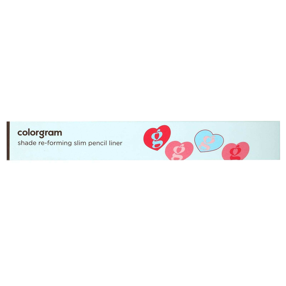 Colorgram, тонкая подводка-карандаш, для восстановления оттенка, 02 темно-коричневый, 0,12 г (0,004 унции)